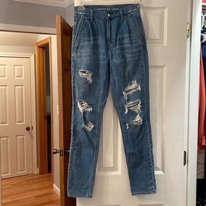 AE distressed Mom Jean